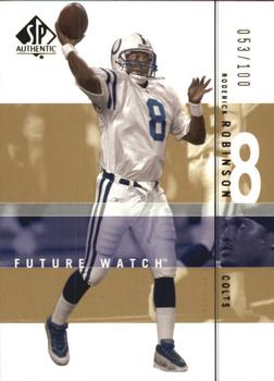 2001 SP Authentic - Future Watch Gold #161 Roderick Robinson Front
