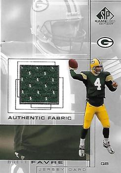 2001 SP Game Used Edition - Authentic Fabric #BF Brett Favre Front