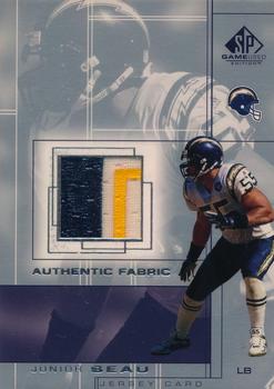 2001 SP Game Used Edition - Authentic Fabric #JS Junior Seau Front