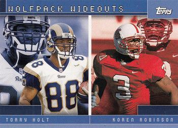 2001 Topps - Combos #TC2 Wolfpack Wideouts (Torry Holt / Koren Robinson) Front