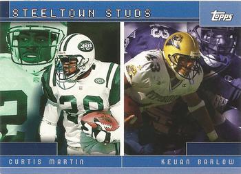 2001 Topps - Combos #TC4 Steeltown Studs (Curtis Martin / Kevan Barlow) Front