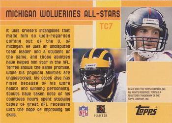 2001 Topps - Combos #TC7 Wolverine Warriors (Brian Griese / David Terrell) Back