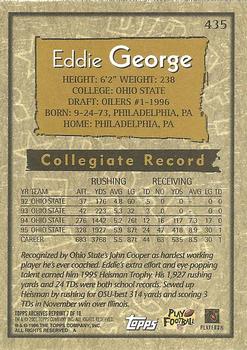 2001 Topps Archives - Previews #7 Eddie George Back