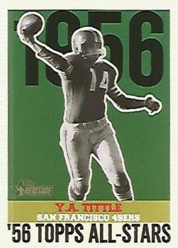 2001 Topps Heritage - 1956 All-Stars #HA-YT Y.A. Tittle Front