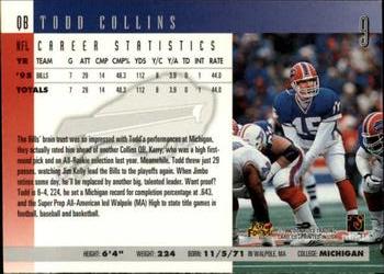 1996 Donruss #9 Todd Collins Back