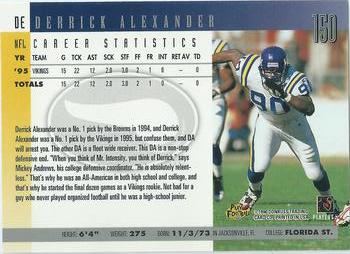 1996 Donruss #150 Derrick Alexander Back