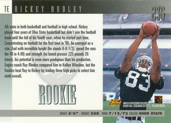 1996 Donruss #236 Rickey Dudley Back