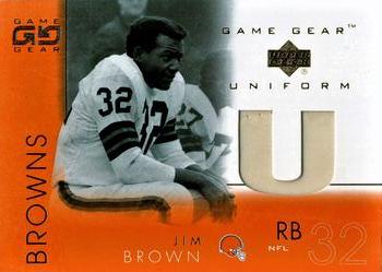 2001 UD Game Gear - Uniforms #JB-U Jim Brown Front