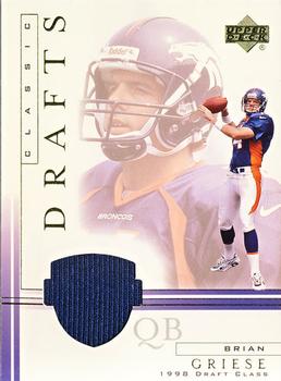 2001 Upper Deck - Classic Drafts Jerseys #BG-CD Brian Griese Front