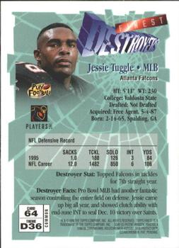 1996 Finest #64 Jessie Tuggle Back
