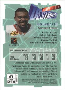 1996 Finest #81 Tom Carter Back