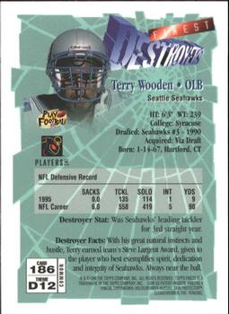 1996 Finest #186 Terry Wooden Back