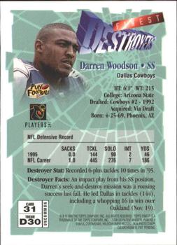 1996 Finest #31 Darren Woodson Back
