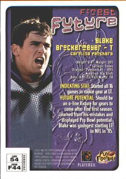1996 Finest #54 Blake Brockermeyer Back