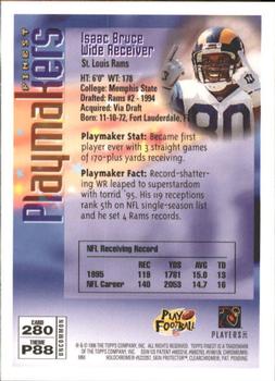 1996 Finest #280 Isaac Bruce Back