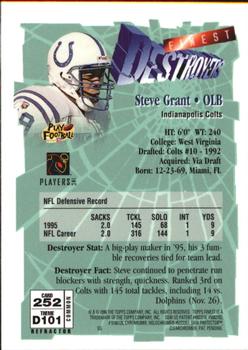 1996 Finest - Refractors #252 Stephen Grant Back