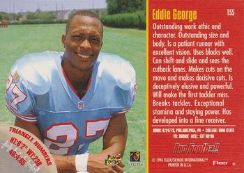 1996 Fleer #155 Eddie George Back