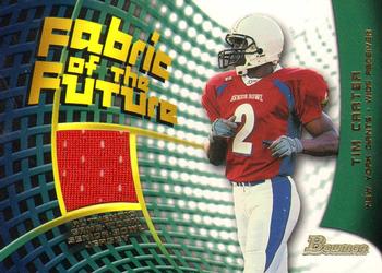2002 Bowman - Fabric of the Future #FF-TC Tim Carter Front