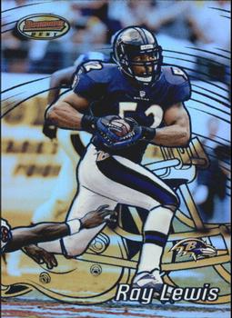 2002 Bowman's Best - Blue #26 Ray Lewis Front