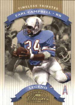2002 Donruss Classics - Timeless Tributes #129 Earl Campbell Front