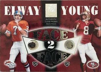 2002 Donruss Elite - Face to Face #FF-9 John Elway / Steve Young Front