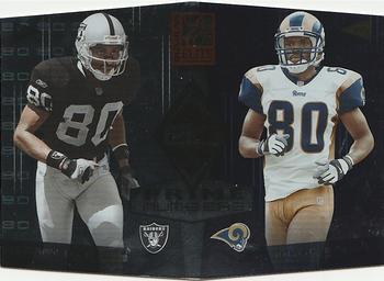 2002 Donruss Elite - Prime Numbers #PN-10 Jerry Rice / Isaac Bruce Front