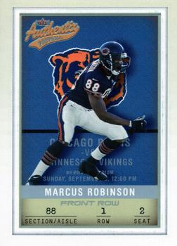 2002 Fleer Authentix - Front Row #88 Marcus Robinson Front