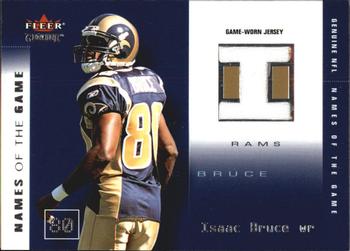 2002 Fleer Genuine - Names of the Game Jerseys #IB-NG Isaac Bruce Front