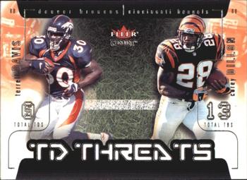 2002 Fleer Genuine - TD Threats #17 TD Terrell Davis / Corey Dillon Front