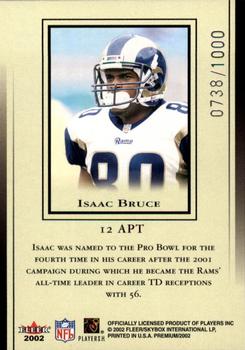 2002 Fleer Premium - All-Pro Team #12 APT Isaac Bruce Back