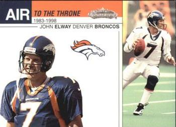 2002 Fleer Showcase - Air to the Throne #15 AT John Elway Front
