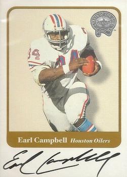 2002 Fleer Throwbacks - Greats of the Game Autographs #NNO Earl Campbell Front