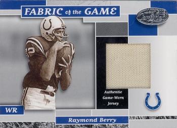 2002 Leaf Certified - Fabric of the Game #FG 25 Raymond Berry Front