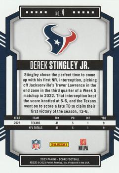 2023 Score #4 Derek Stingley Jr. Back