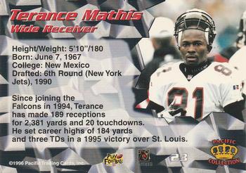 1996 Pacific #23 Terance Mathis Back