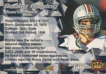1996 Pacific #340 Bobby Hoying Back
