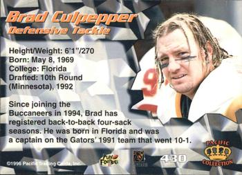 1996 Pacific #430 Brad Culpepper Back
