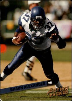 2002 Leaf Rookies & Stars - Action Packed Bronze #14 Shaun Alexander Front