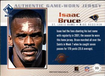 2002 Pacific Private Stock Reserve - Game Worn Jerseys #99 Isaac Bruce Back