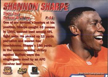 1996 Pacific Dynagon #P-44 Shannon Sharpe Back