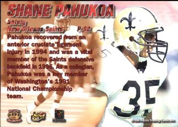1996 Pacific Dynagon #P-92 Shane Pahukoa Back