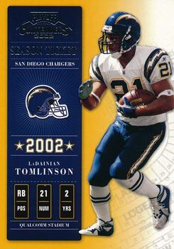 2002 Playoff Contenders - Samples #51 LaDainian Tomlinson Front