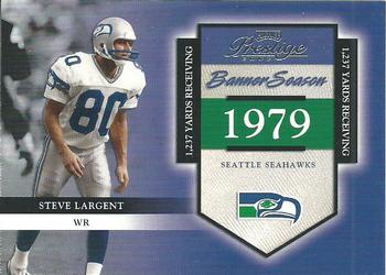2002 Playoff Prestige - Banner Season #BS-37 Steve Largent Front