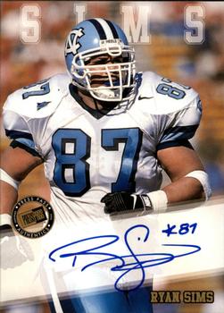 2002 Press Pass - Autographs #NNO Ryan Sims Front