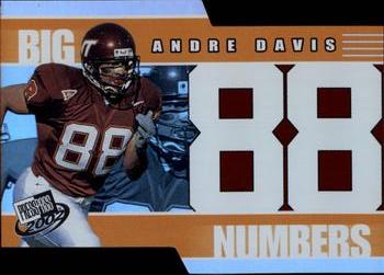 2002 Press Pass - Big Numbers #BN19 Andre Davis Front