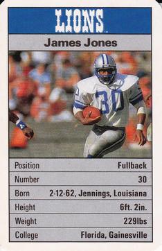 1987 Ace Fact Pack Detroit Lions #NNO James Jones Front