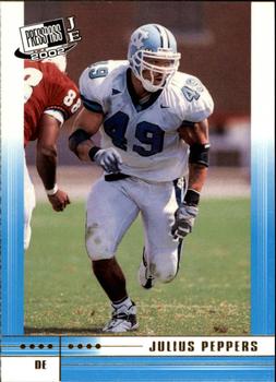 2002 Press Pass JE - First Down #FD2 Julius Peppers Front
