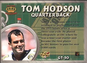1996 Pacific Litho-Cel - Game Time #GT-50 Tom Hodson Back