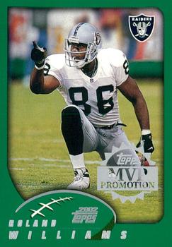 2002 Topps - MVP Promotion #NNO Roland Williams Front