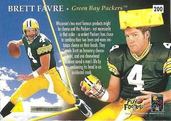 1996 Pinnacle #200 Brett Favre Back